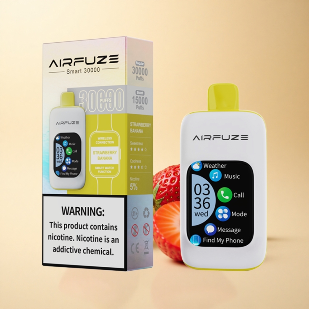 AirFuze Smart 30000 Puffs 5% Nikotin Jordbær Banan
