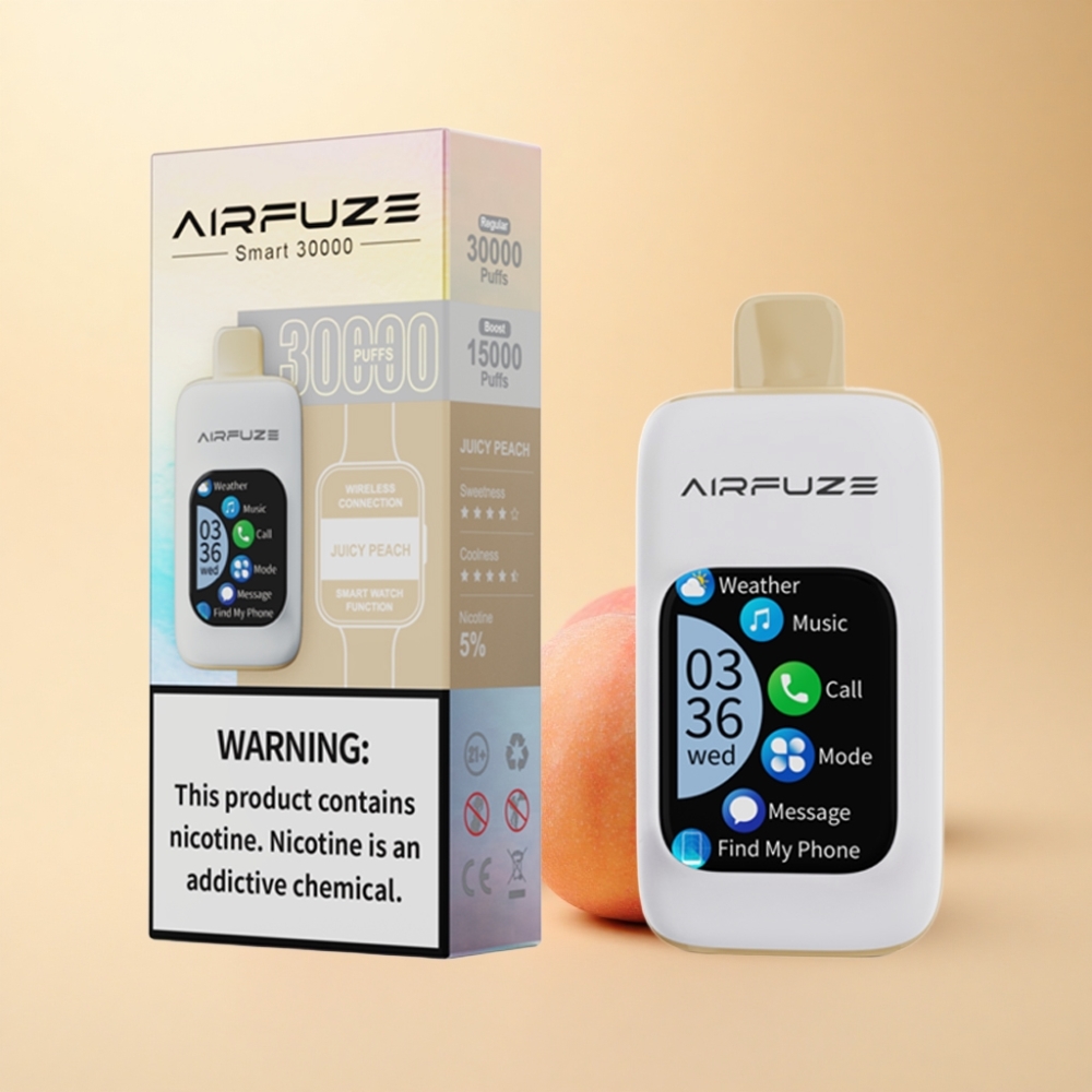 AirFuze Smart 30000 Puffs 5% Type-C Saftig Fersken