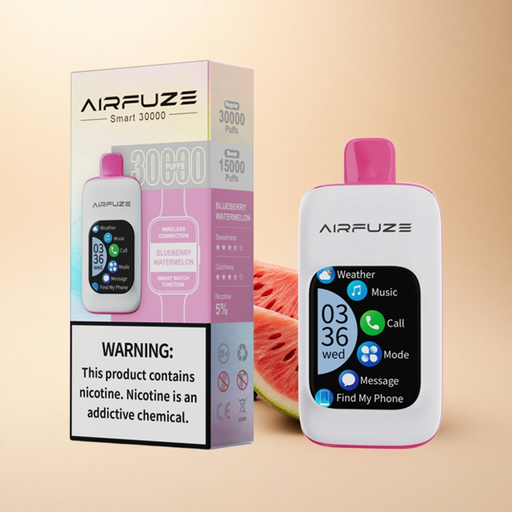 AirFuze Smart 30000 Puffs Blåbær Vannmelon 5% 900mAh Type-C