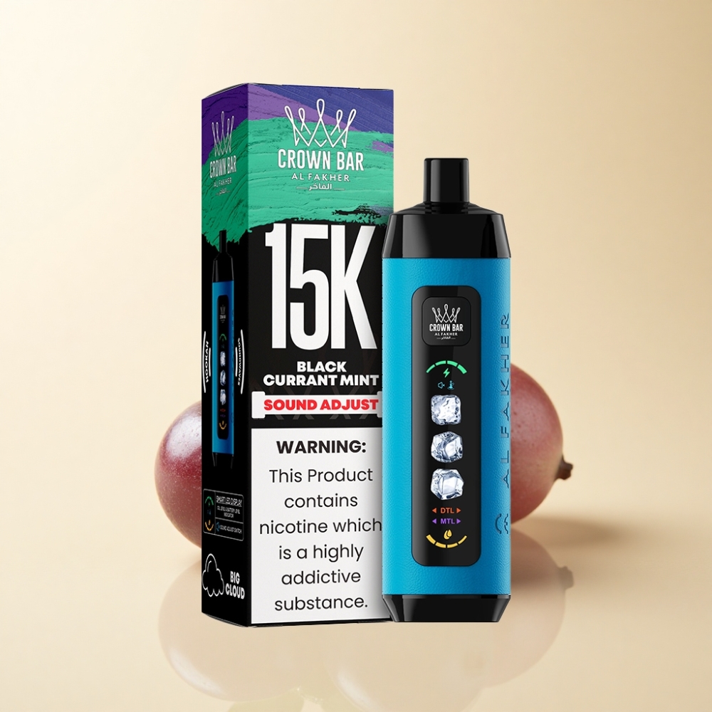 Al Fakher 15k Ice Adjust Clouds 15000 puffs 22ml Solbærmynte