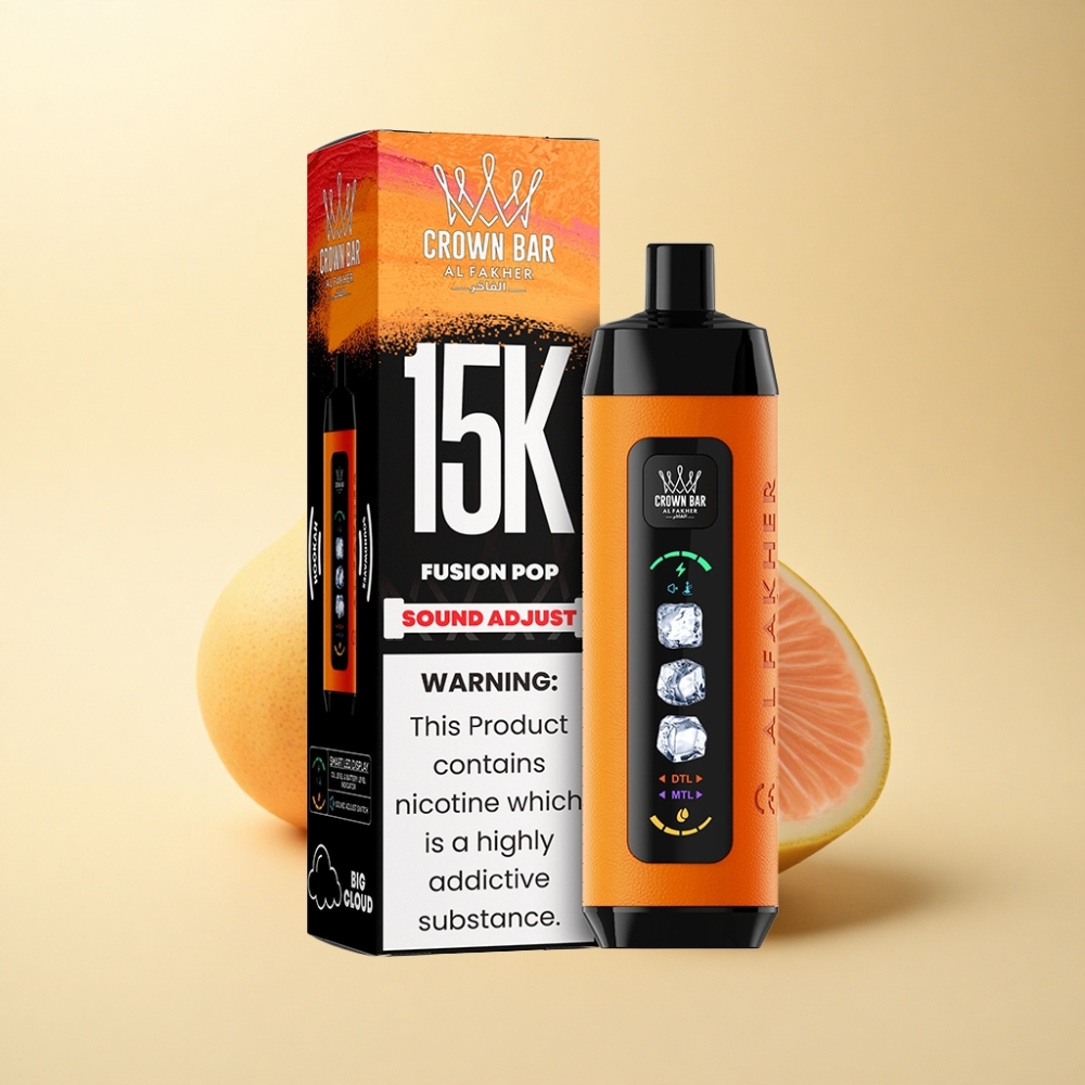 Al Fakher 15k Ice Adjust Clouds 15 000 puffer 22ml Ladning Type-C Fusion Pop