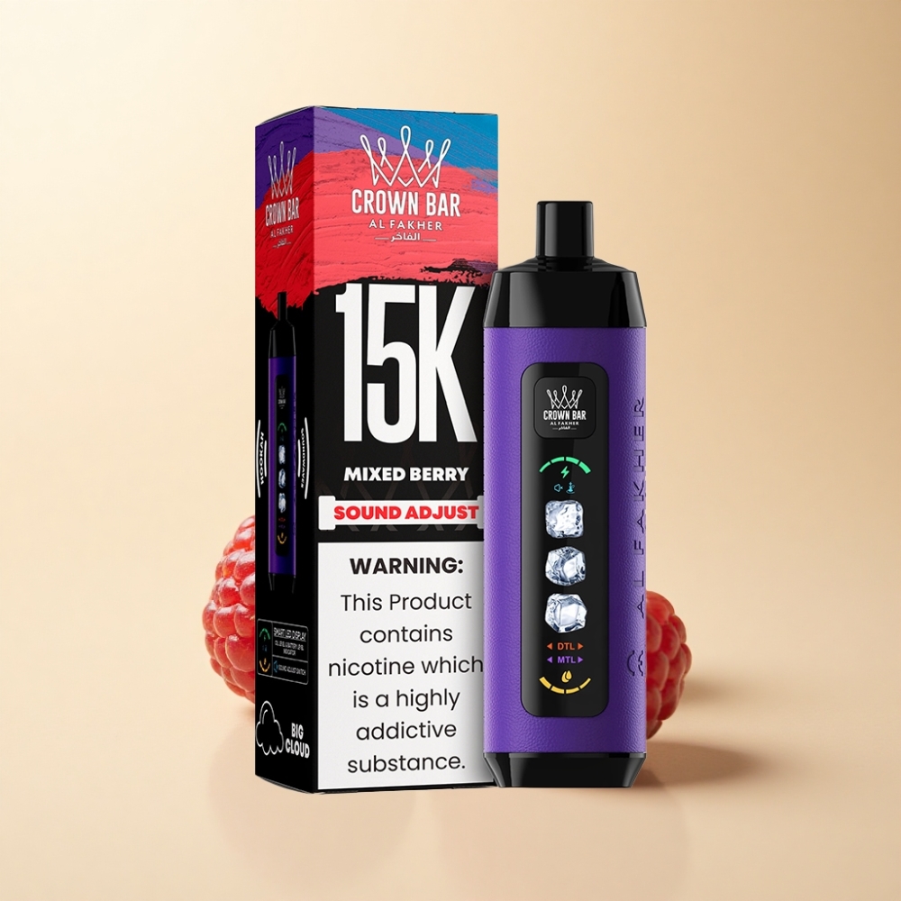 Al Fakher 15k Ice Adjust Clouds Engangsdevice 15000 puffs 22ml Blandet Bær