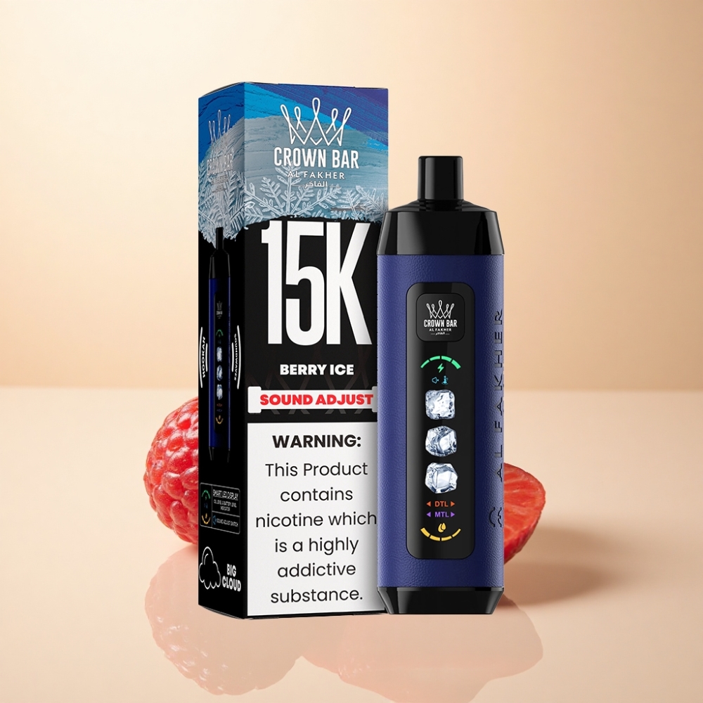 Al Fakher 15k Ice Adjust Clouds Engangsdevice med 15000 puff og Bær Is