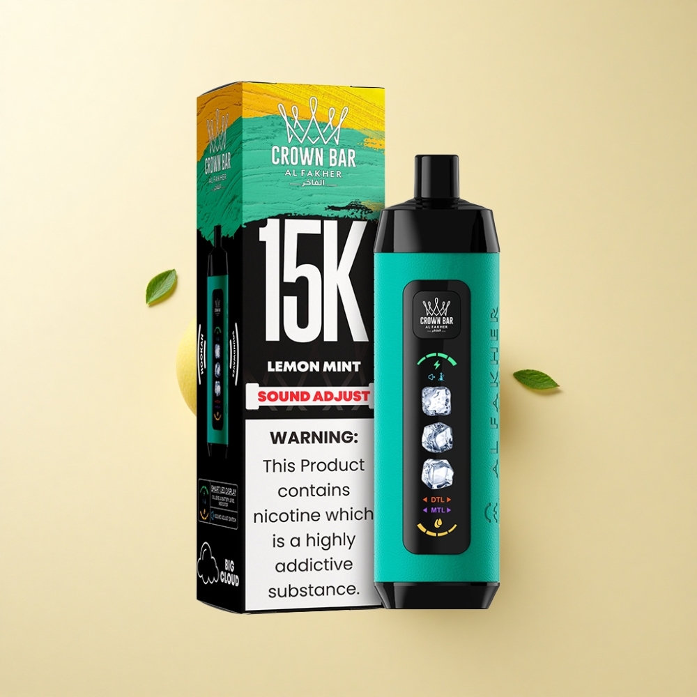 Al Fakher 15k Ice Adjust Clouds Engangsdevice med 15000 puff og Sitron Mynte
