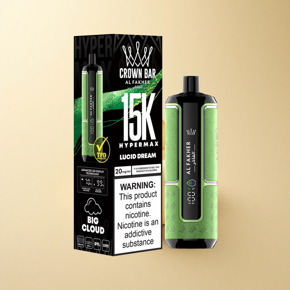 Al Fakher Crown Bar 15K Hypermax 22ml Lys Drøm
