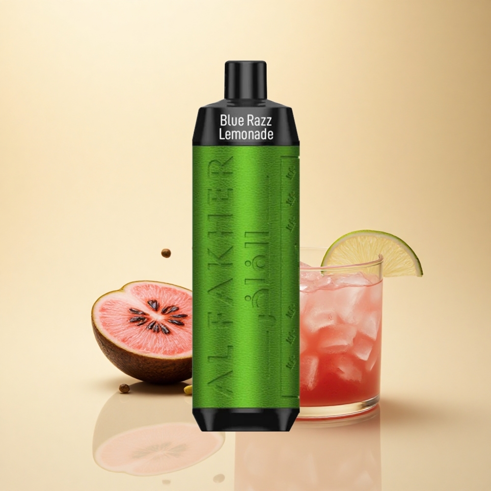 Al Fakher Crown Bar 8000 Blå Bringebær Lemonade 18ml 5mg