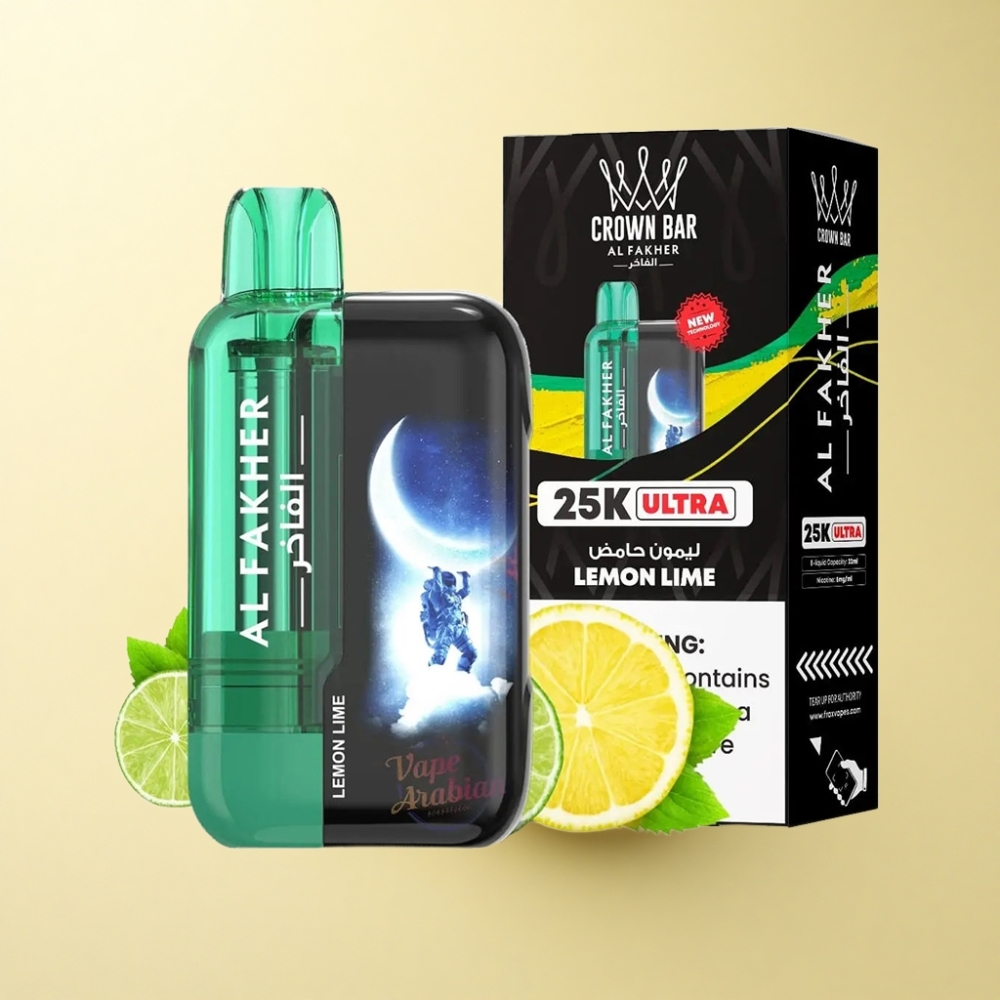 Al Fakher Crown Bar Ultra 25K 22ml Sitron Lime