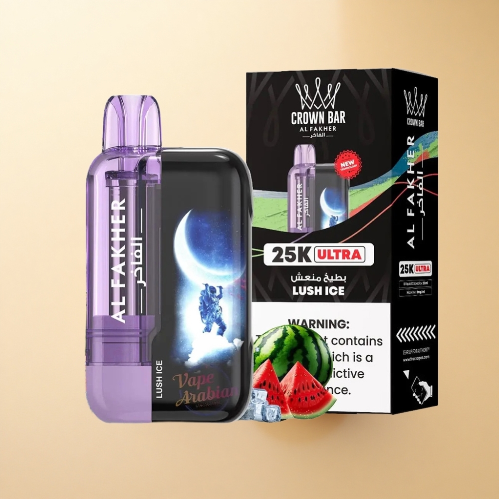 Al Fakher Crown Bar Ultra 25K 22ml Type-C Bløt Is