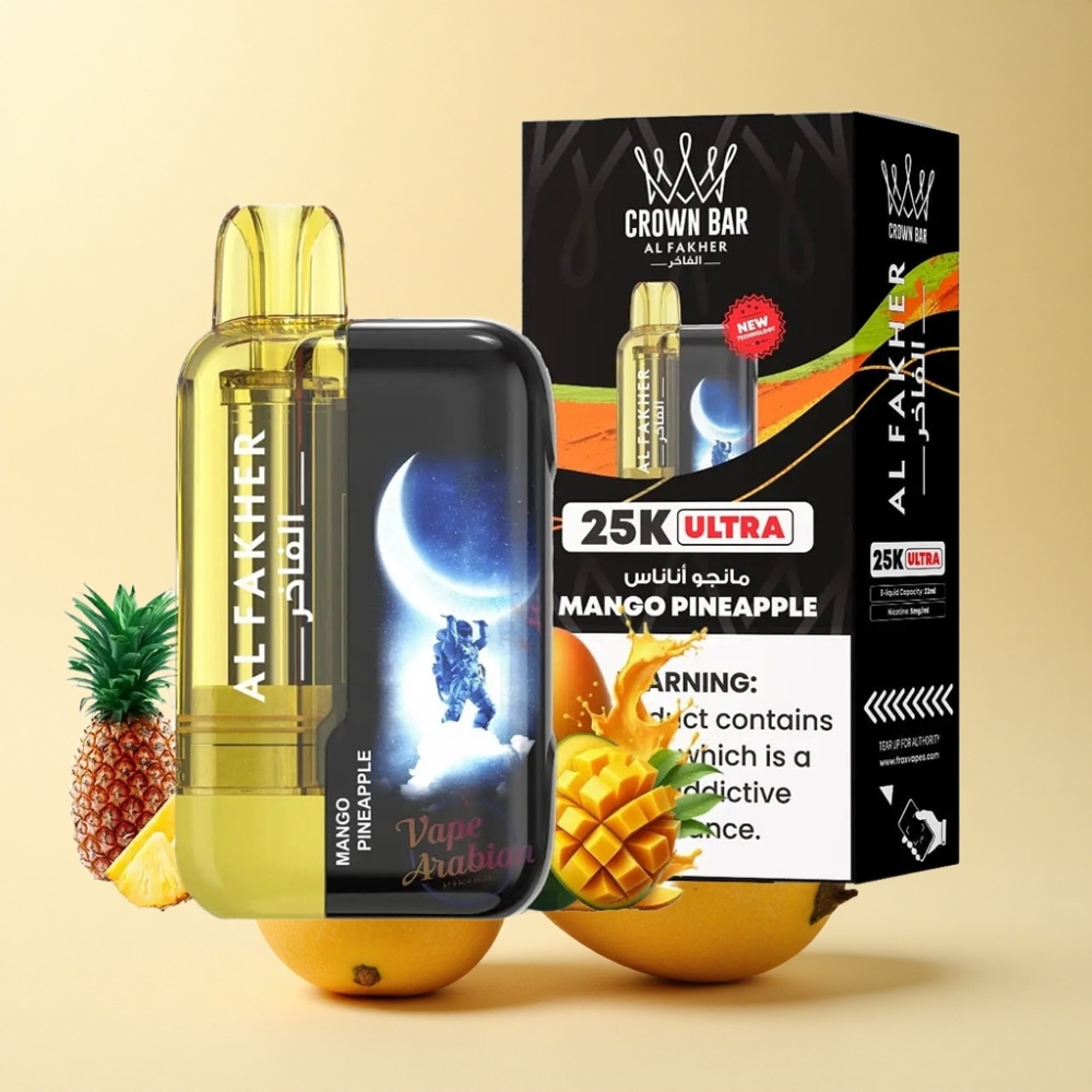 Al Fakher Crown Bar Ultra 25K Mango Ananas