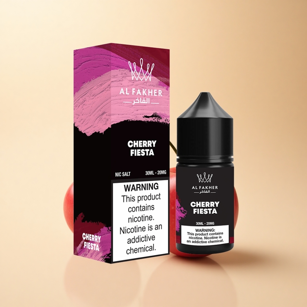 AL Fakher Nicotine Salt Puffs 30ml Kirsebær Fiesta 20MG