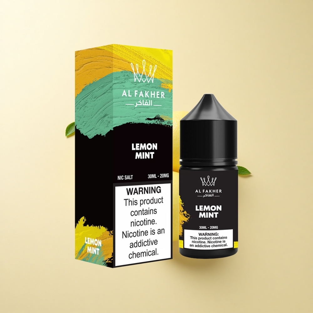 AL Fakher Nicotine Salt Puffs 30ml Sitron Mynte