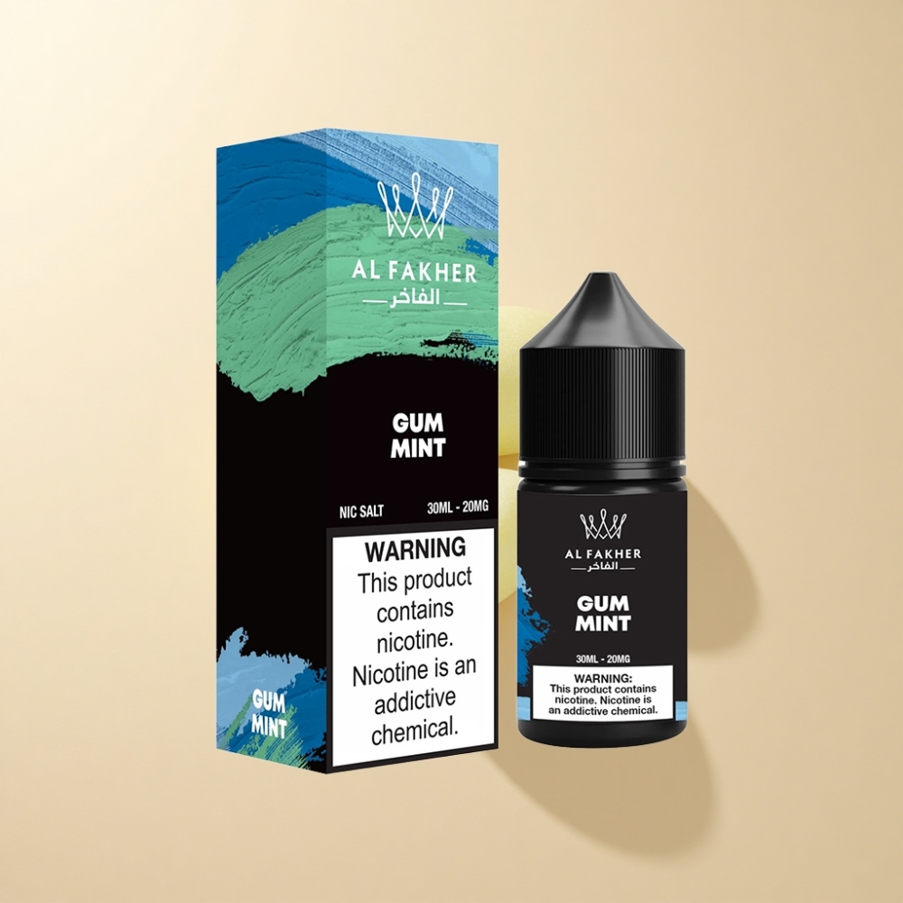 AL Fakher Nicotine Salt Puffs 30ml Tynnysbeger Gum Mint