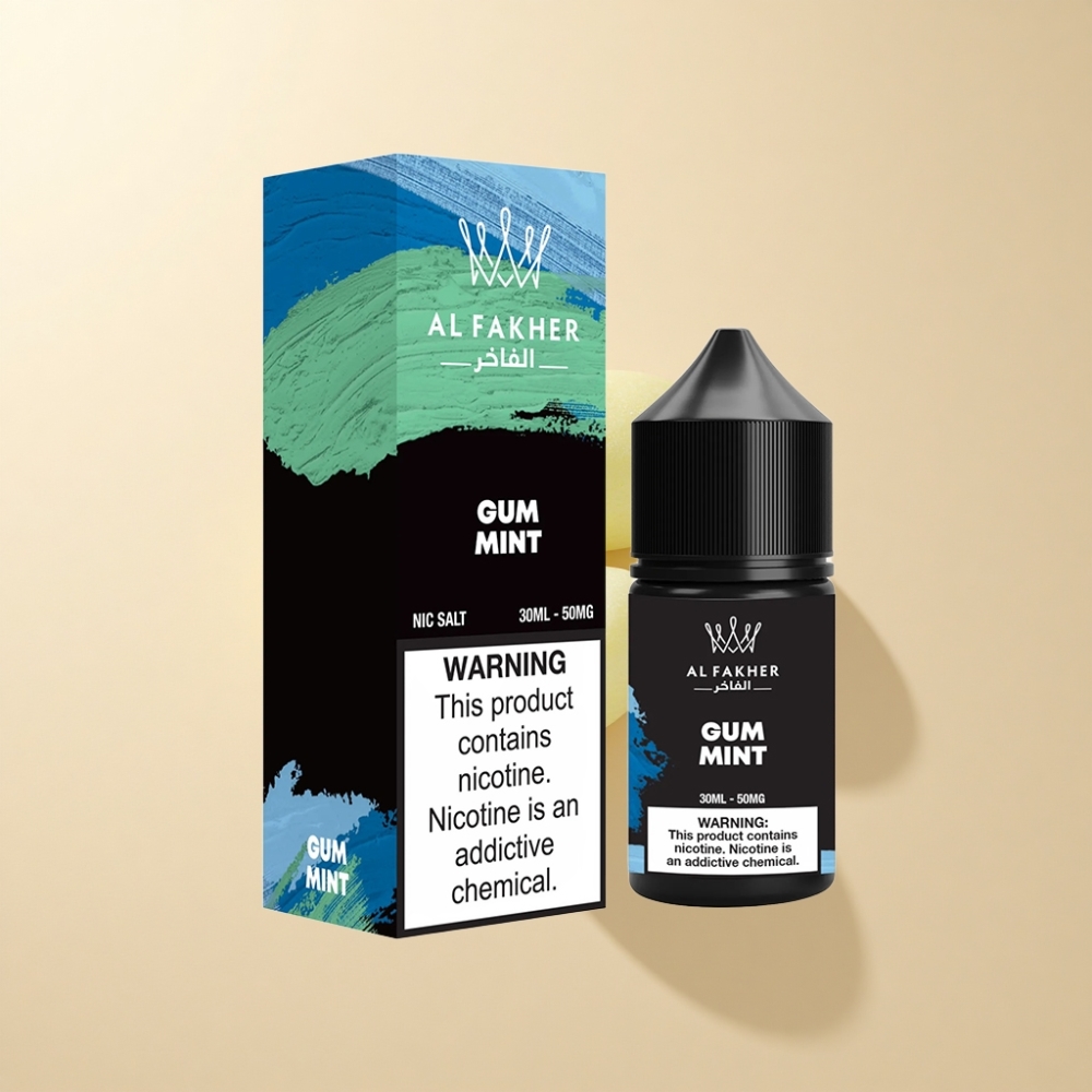 AL Fakher Nicotine Salt Puffs 30ml Tynnysbeger Tyggegummi Mint 50MG