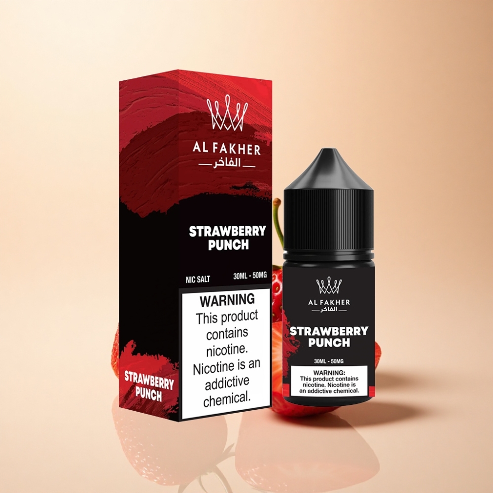 AL Fakher Nicotine Salt Puffs Jordbær Punch 50MG 30ml