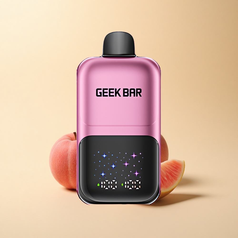 GEEK BAR 2GO 50000 Puffs 20mL Fersken & Vannmelon Interaktiv Skjerm