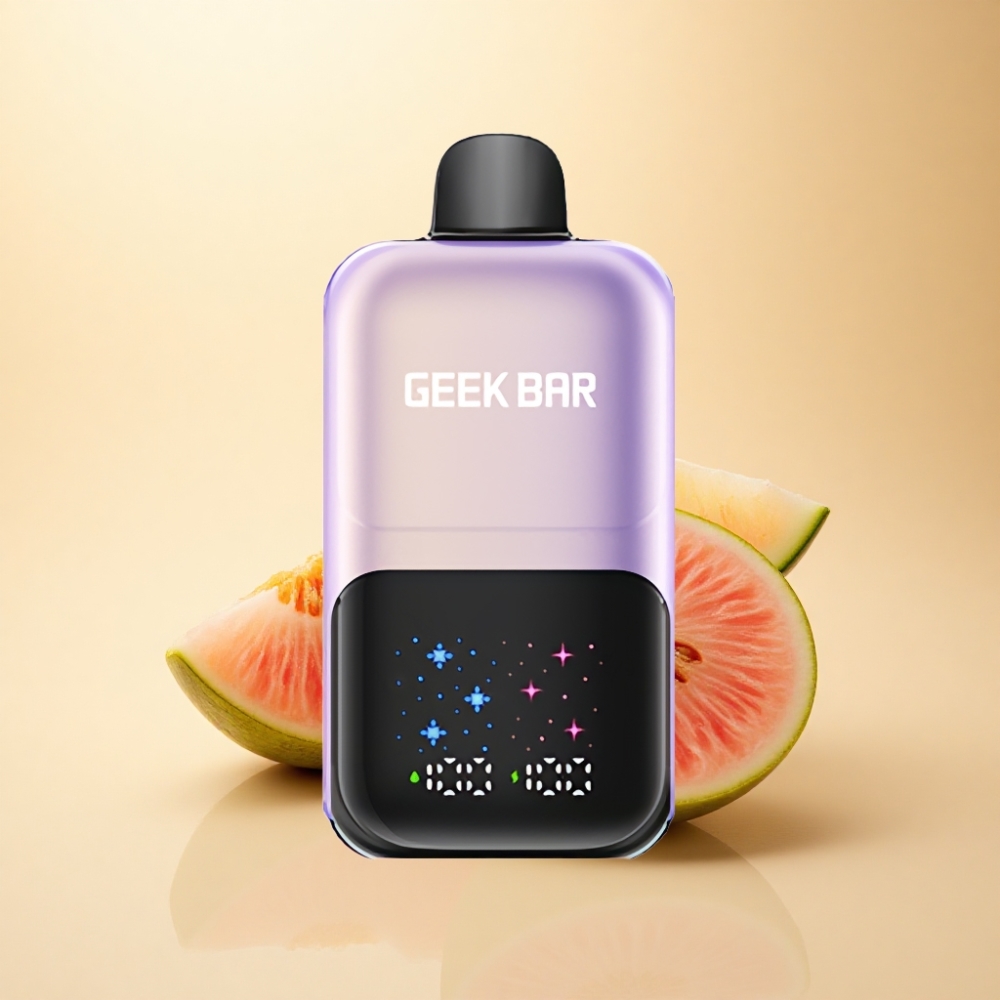GEEK BAR 2GO 50000 Puffs Interaktiv Skjerm 20mL Fersken Mango Vannmelon Is