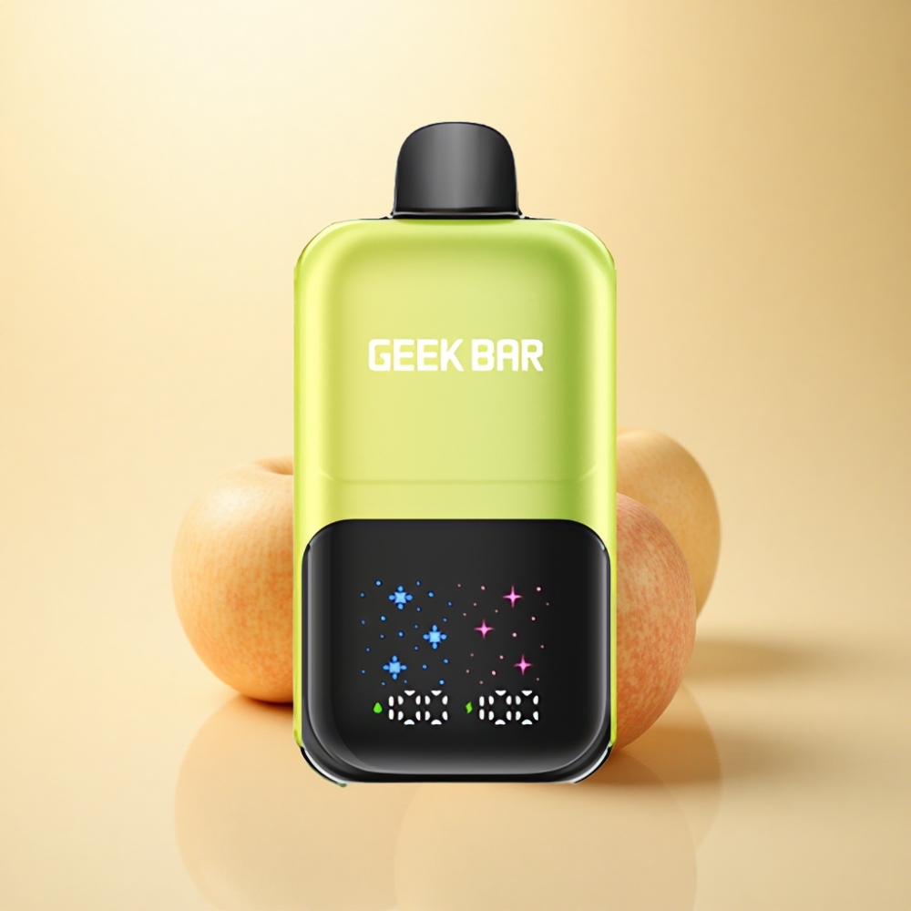 GEEK BAR 2GO 50000 Puffs Interaktiv Skjerm 20mL Sur Eple Is