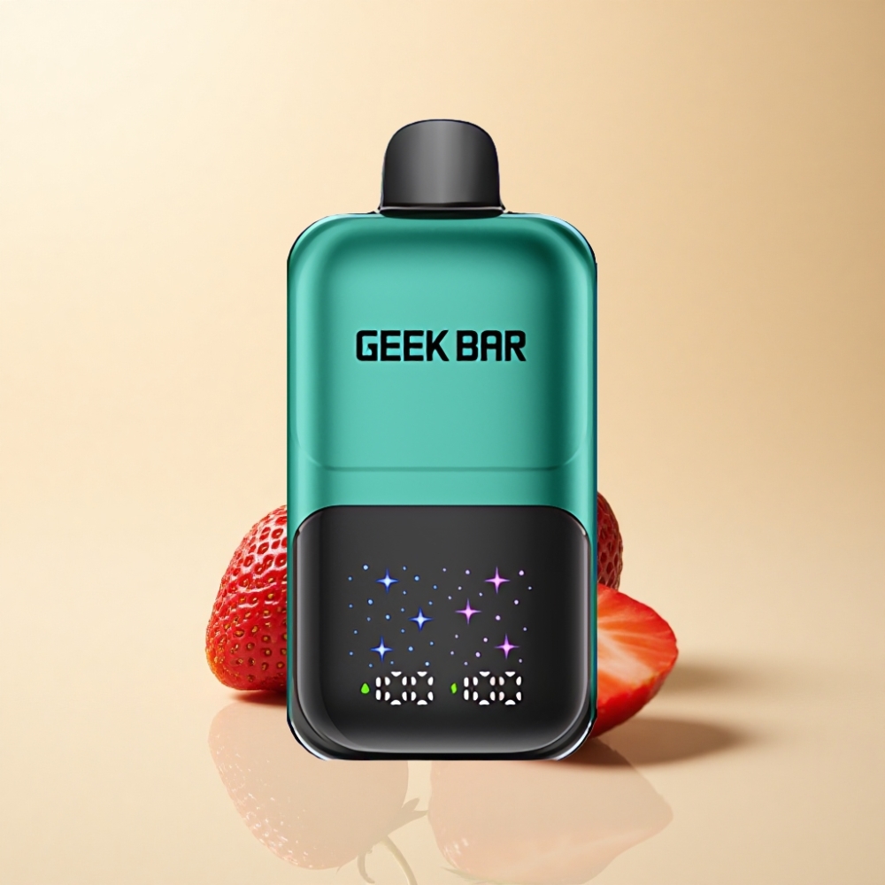 GEEK BAR 2GO 50000 Puffs Interaktiv Skjerm Jordbær & Kiwi