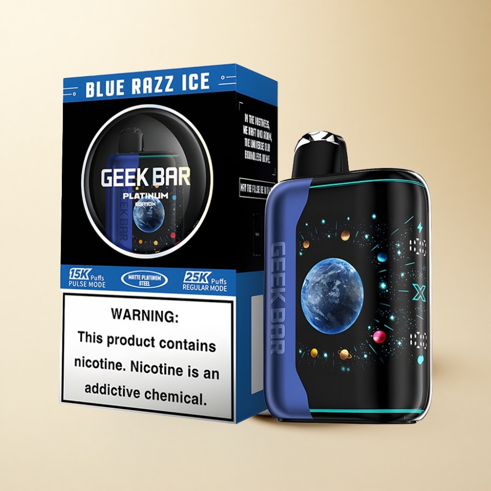 GEEK BAR Platinum 25000 Puffs 20mL Blå Bringebær Is