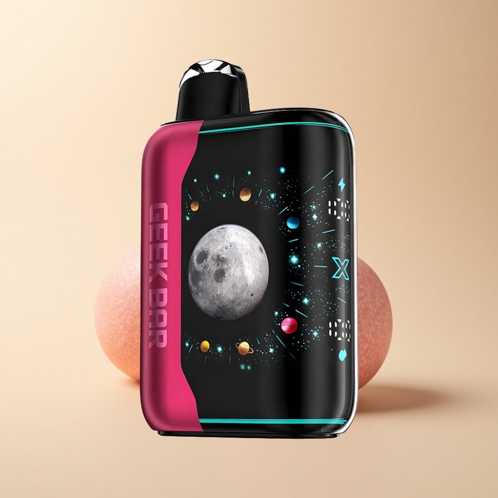 GEEK BAR Platinum 25000 Puffs Dynamisk 3D Skjerm Sur Rosa Støv