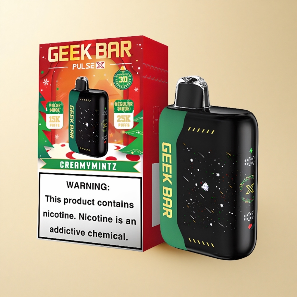 Geek Bar Pulse X 25000 Puff 18mL 5% Nikotin 3D Skjerm