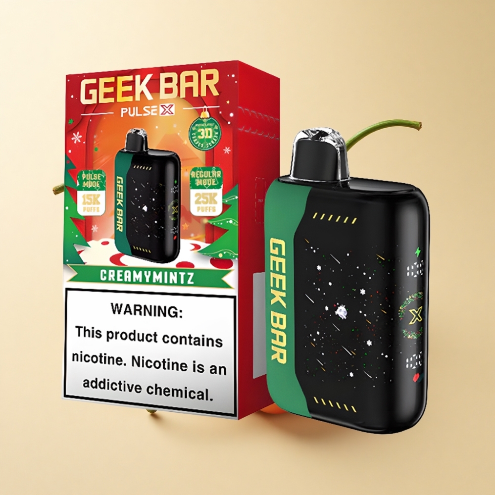 Geek Bar Pulse X 25000 Puff 18mL 5% Nikotin 3D Skjerm