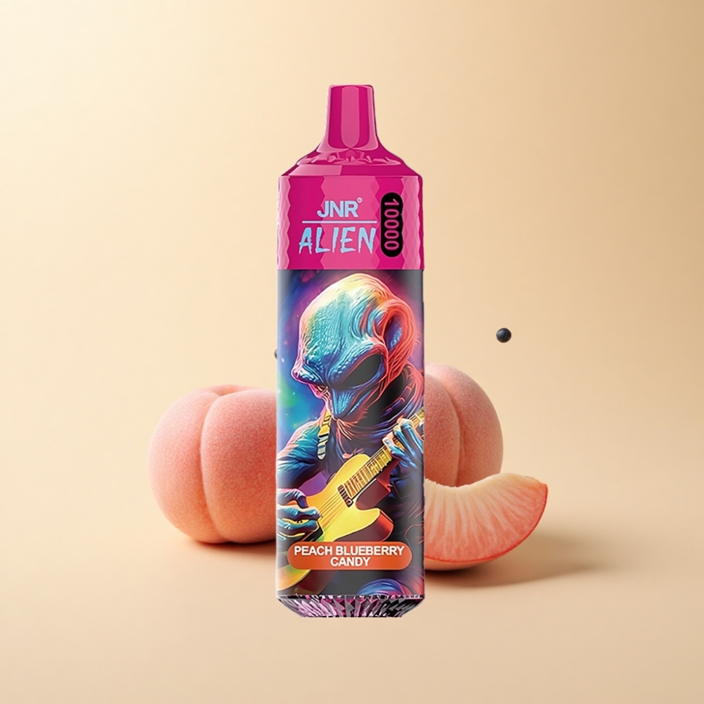 JNR Alien 10000 Puffs 850mAh Blåbær Fersken Godteri