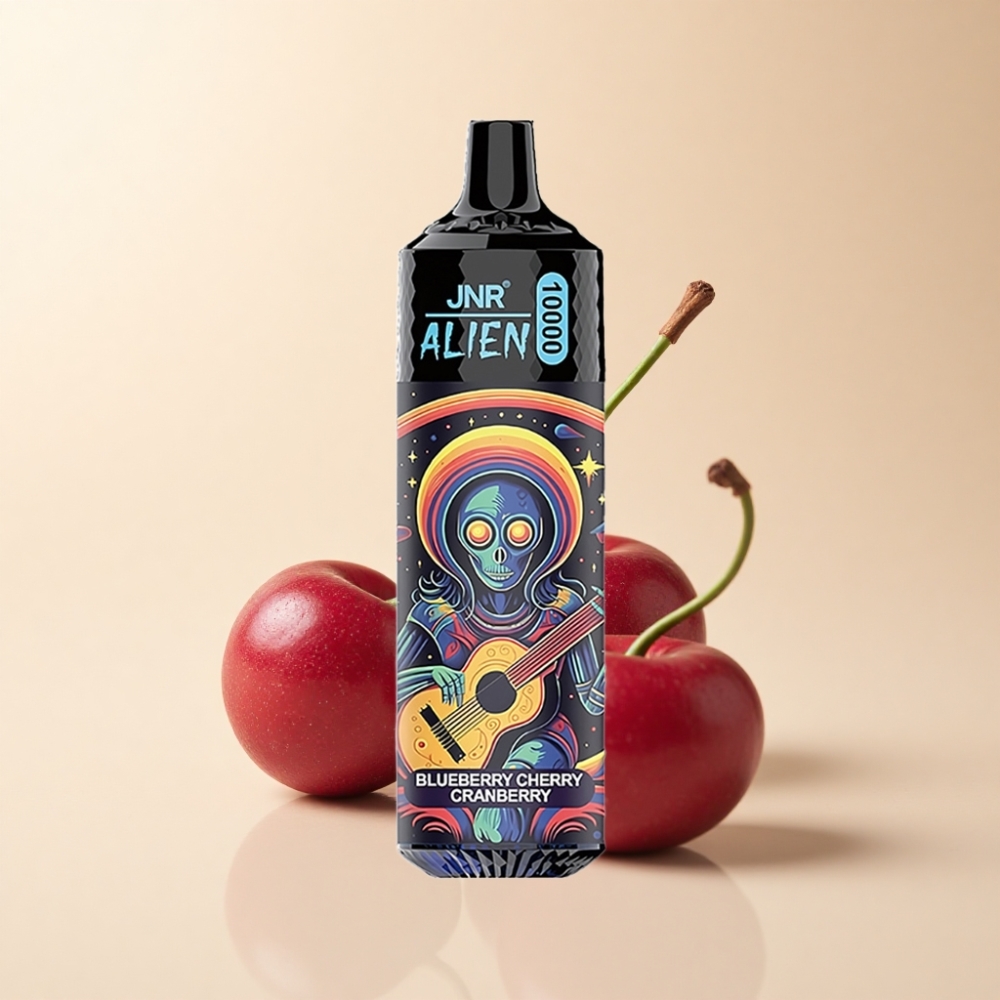 JNR Alien 10000 Puffs 850mAh Blåbær Kirsebær Tranebær