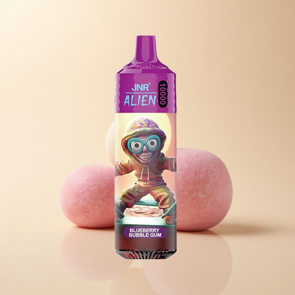 JNR Alien 10000 Puffs 850mAh Blåbærbobletyggis RGB