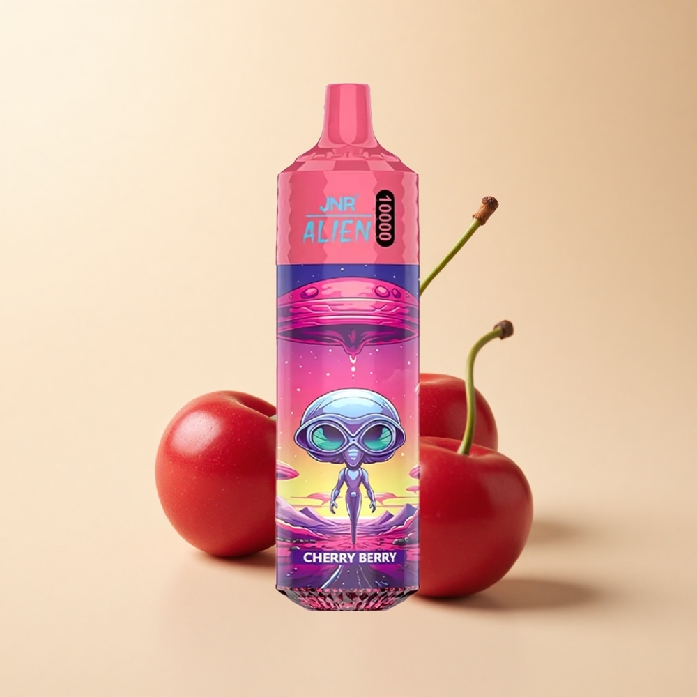 JNR Alien 10000 Puffs 850mAh LED Kirsebær & Bær