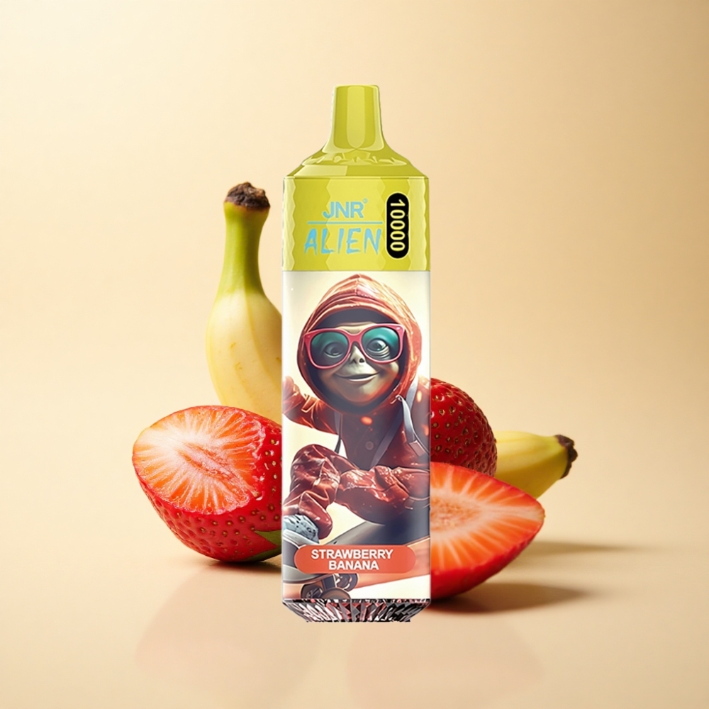 JNR Alien 10000 Puffs 850mAh RGB Jordbær Banan