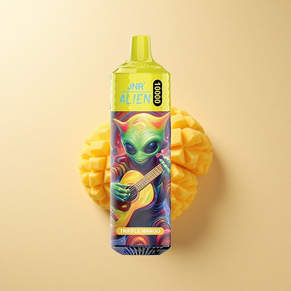 JNR Alien 10000 Puffs 850mAh RGB Tredobbelt mango