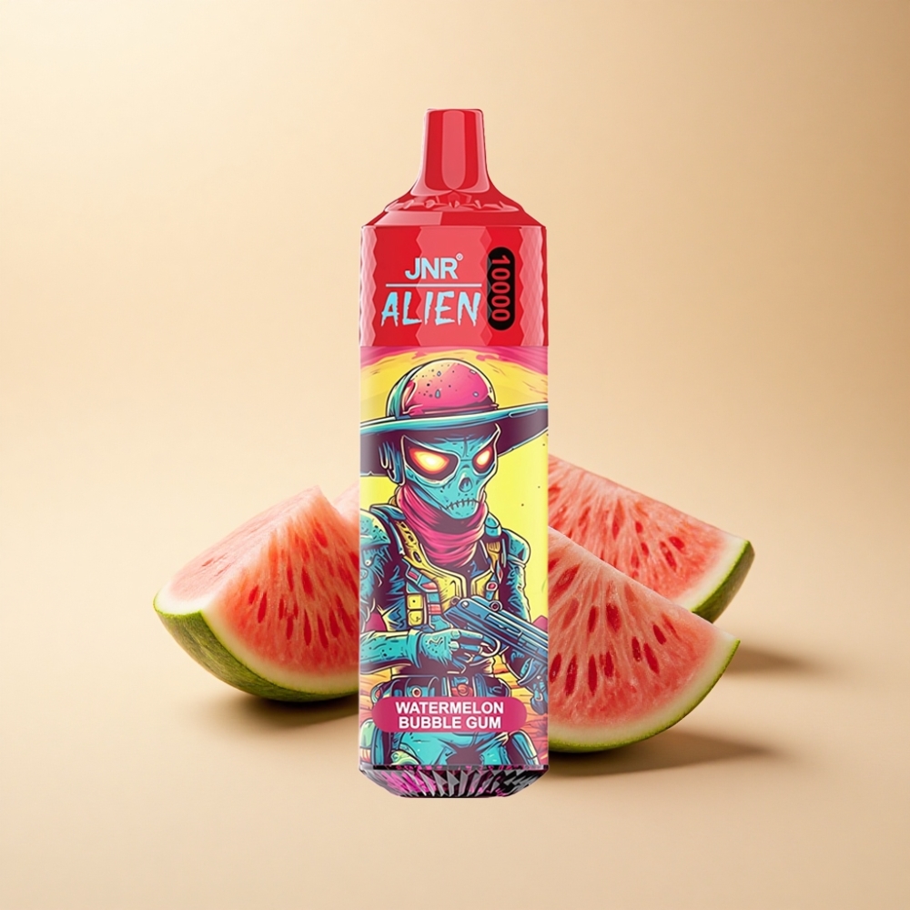 JNR Alien 10000 Puffs 850mAh RGB Vannmelon Tyggegummi