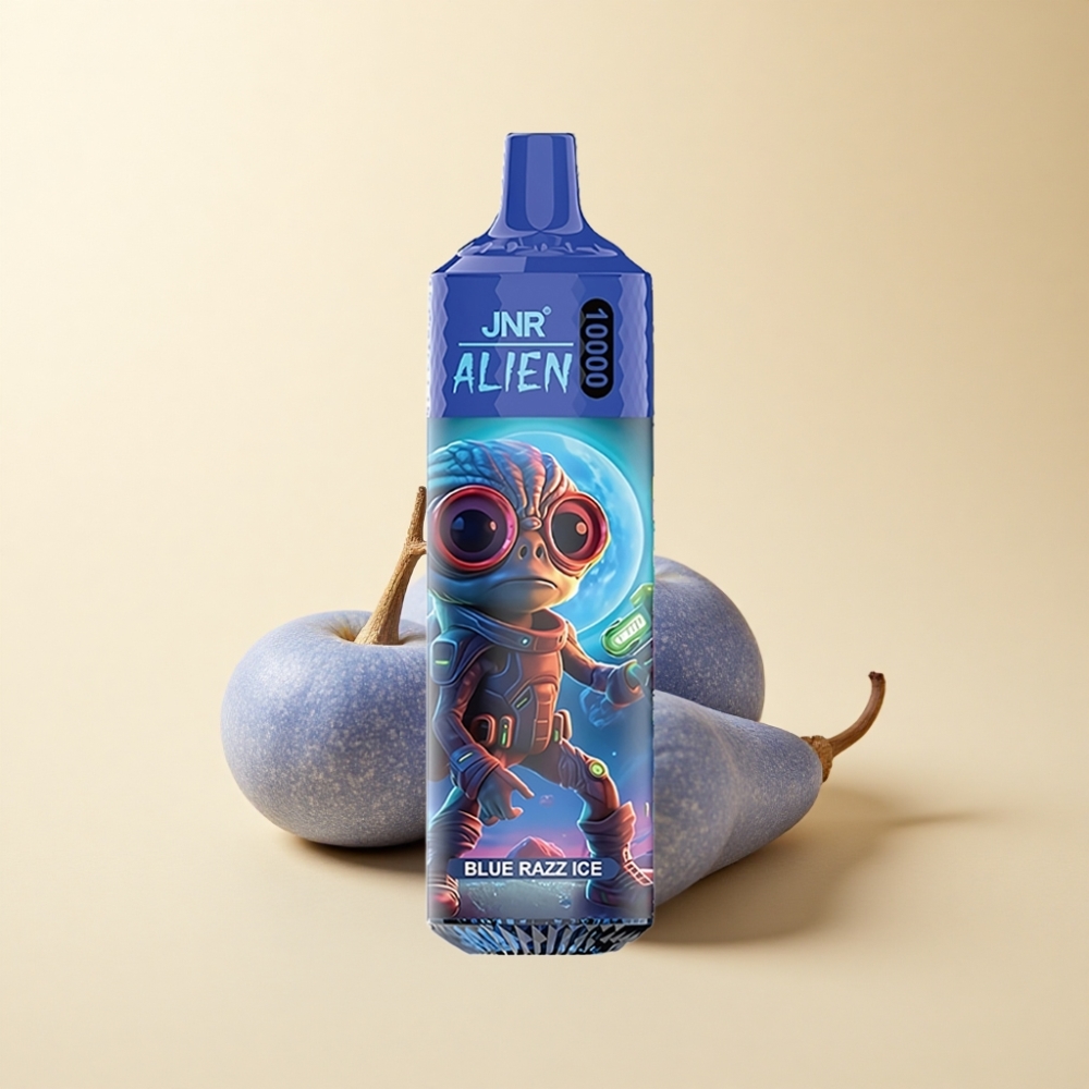 JNR Alien 10000 Puffs 850mAh Type-C Blå Bringebær Is