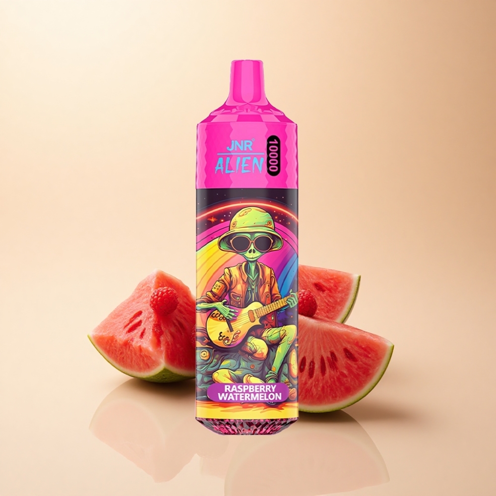 JNR Alien 10000 Puffs 850mAh Type-C Bringebær Vannmelon