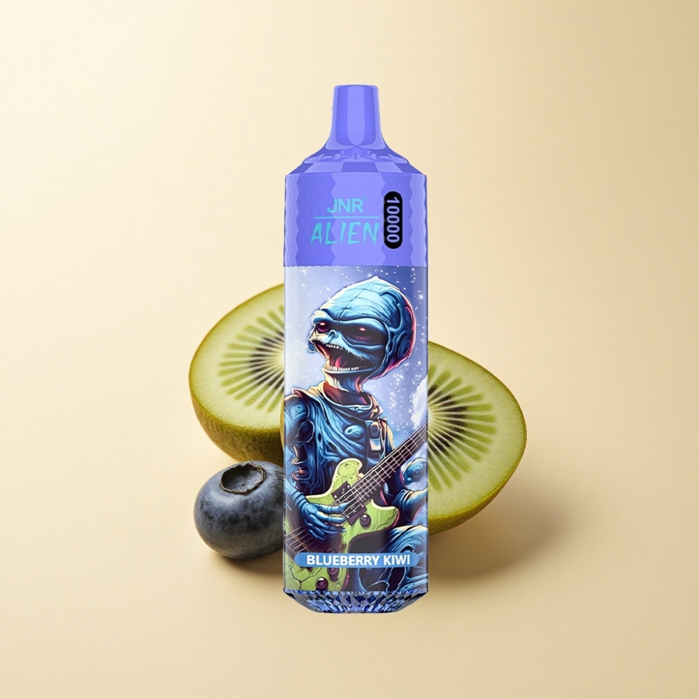 JNR Alien 10000 Puffs Sporty Design Blåbær Kiwi Type-C