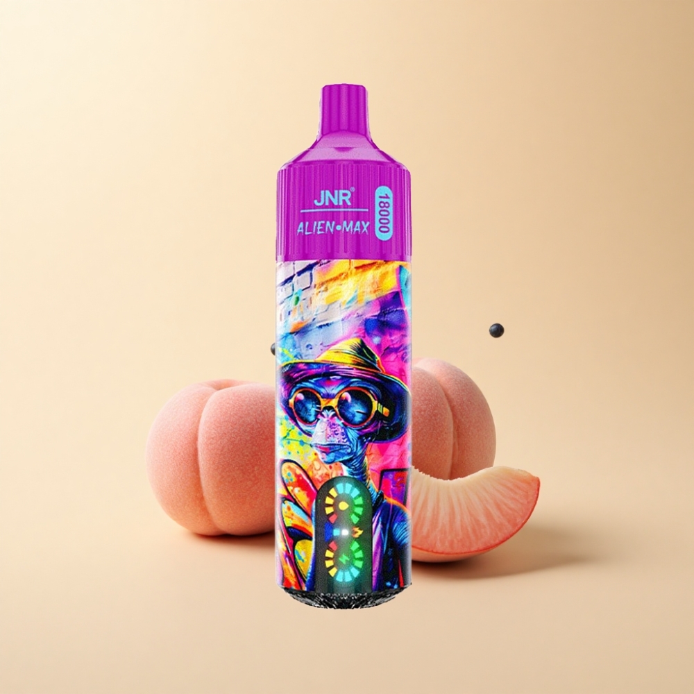 JNR Alien Max 18000 Puffs Dual Mesh Fersken Blåbær Godteri