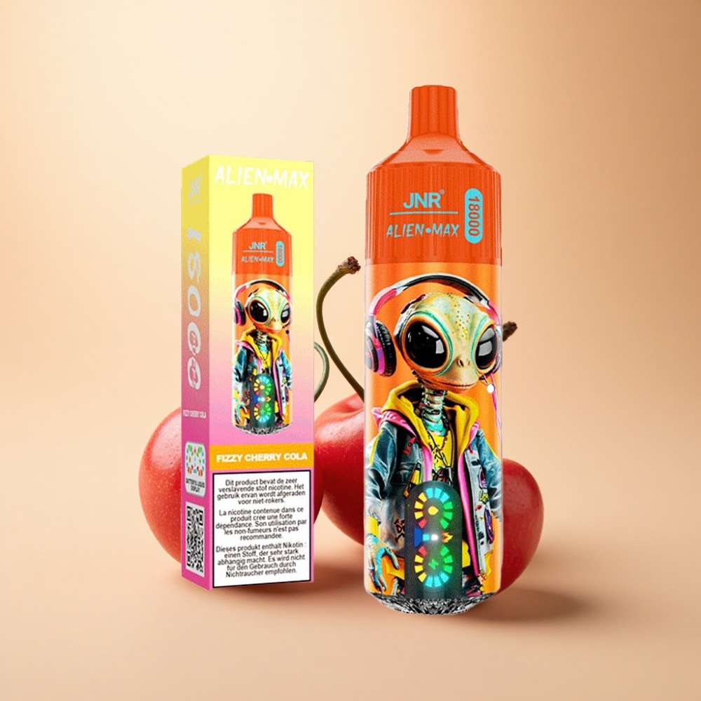 JNR Alien Max 18000 Puffs Dual Mesh Fizzy Kirsebær Cola