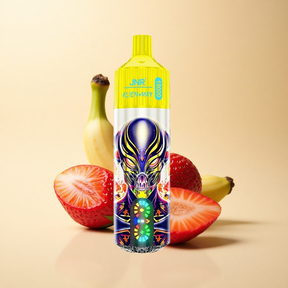 JNR Alien Max 18000 Puffs Dual Mesh Jordbær Banan