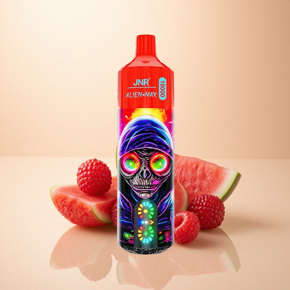 JNR Alien Max 18000 Puffs Smart LED Dual Mesh Bringebær Vannmelon Is