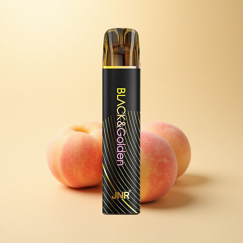 JNR Black&Golden 800 Puffs 550mAh Fersken Mango