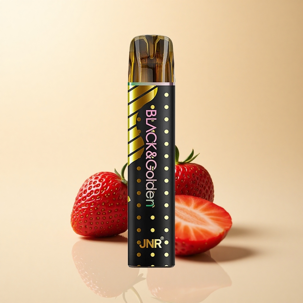 JNR Black&Golden 800 Puffs 550mAh Jordbær Kiwi