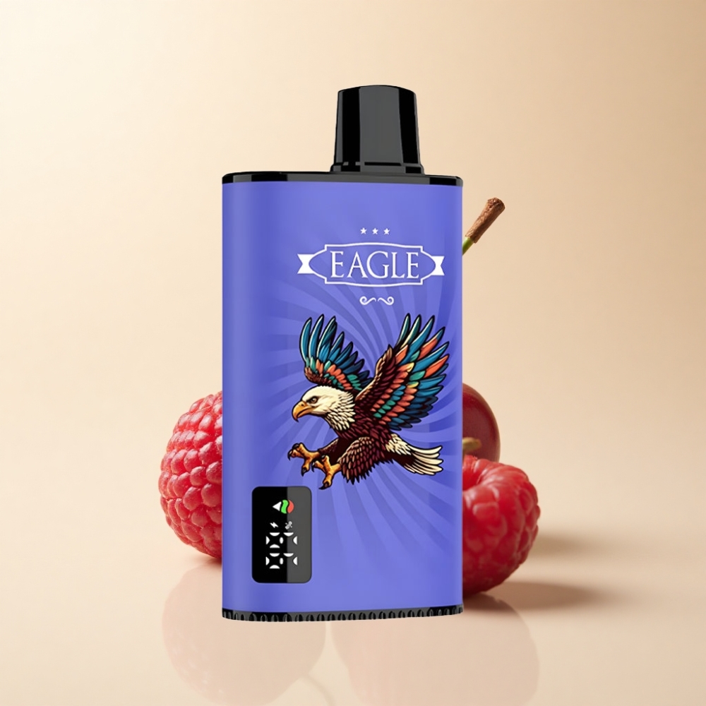 JNR EAGLE Smart 23000 Puffs 25ml Blåbær Bringebær Kirsebær Justerbar Luftstrøm