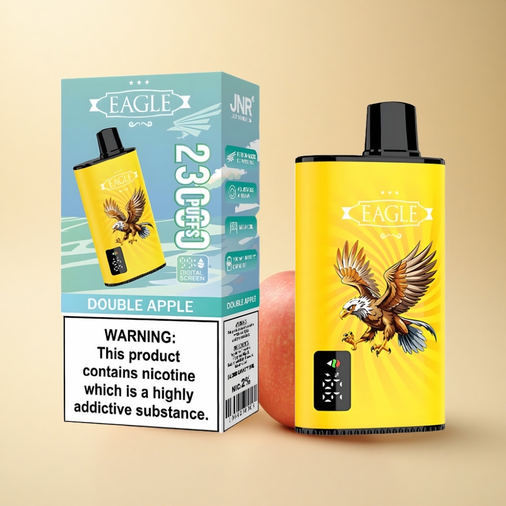 JNR EAGLE Smart 23000 Puffs Digital Skjerm Dobbel Eple