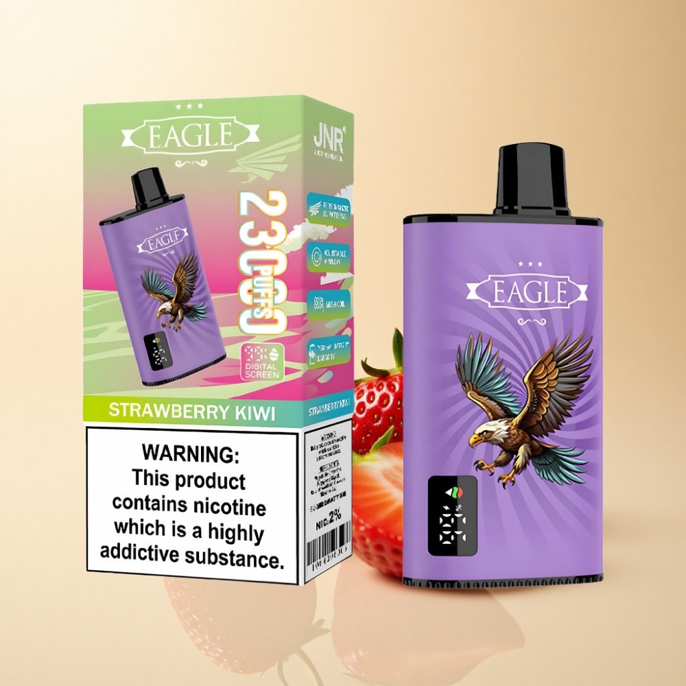 JNR EAGLE Smart 23000 Puffs Digital Skjerm Justerbar Luftstrøm Jordbær Kiwi