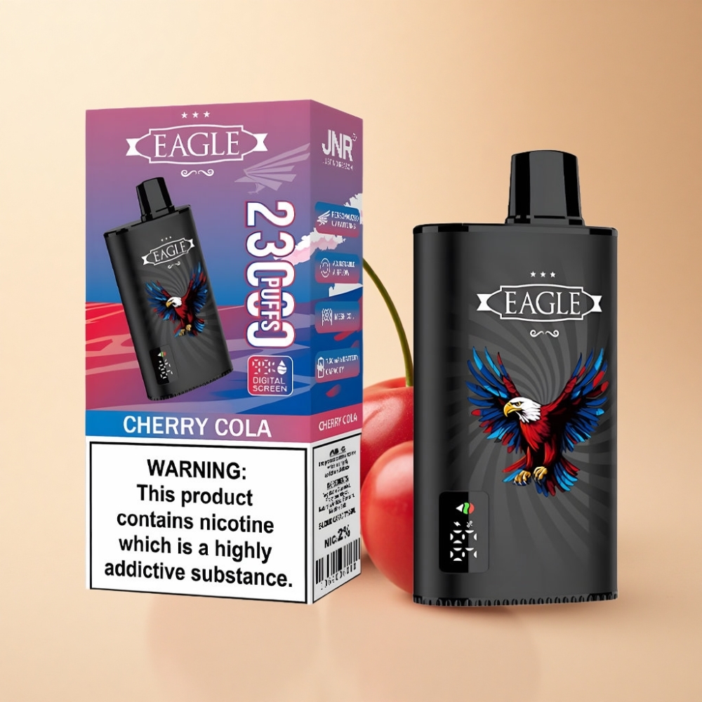 JNR EAGLE Smart 23000 Puffs Digital Skjerm Kirsebær Cola