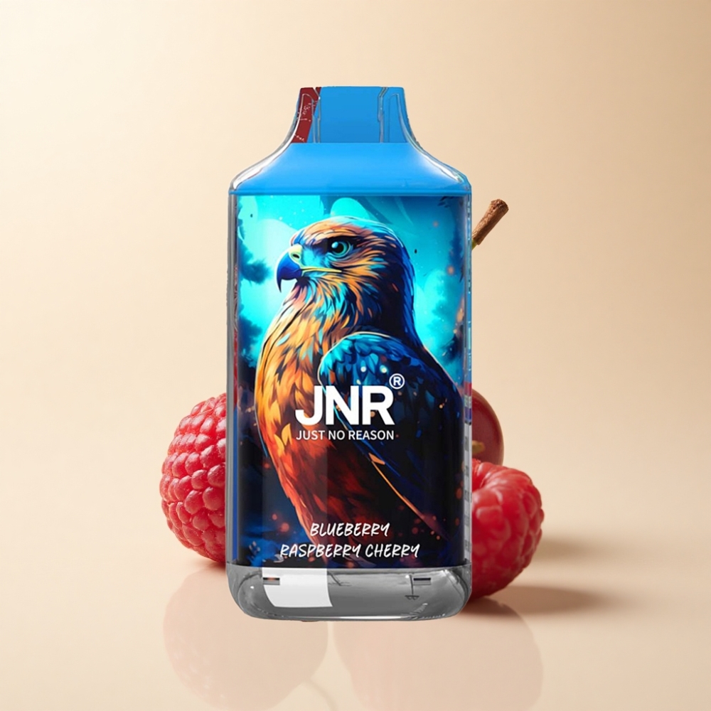 JNR Falcon 16000 Puffs 22ml Dual Mesh Blåbær Bringebær Kirsebær