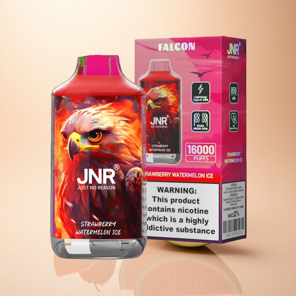 JNR Falcon 16000 Puffs 22ml Jordbær Vannmelon Is Type C & Lyn