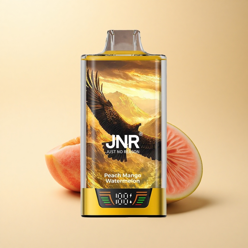 JNR Falcon Pro 28000 30ml 5% Nikotin Fersken Mango Vannmelon