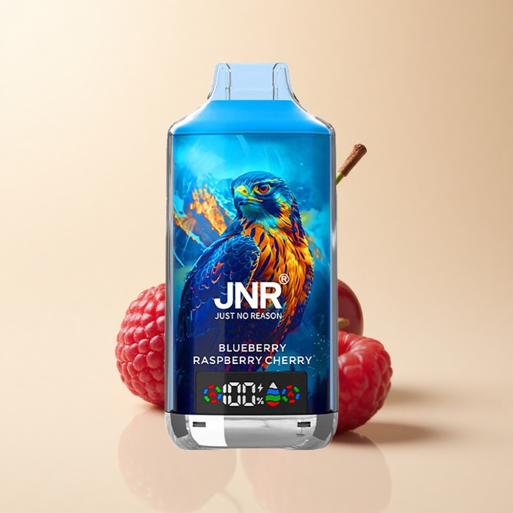JNR Falcon X 18000 Puffs 750mAh 24ml Blåbær Bringebær Kirsebær